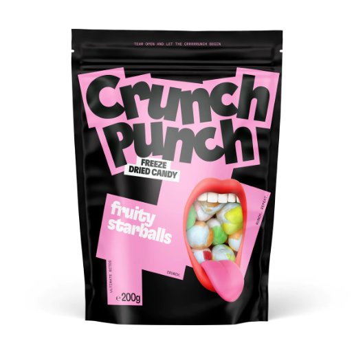 Конфеты мармеладные CRUNCH PUNCH "FRUITY STARBALLS" 200 гр /Германия/