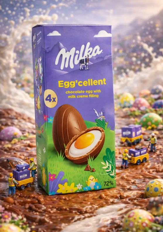 Шоколадные яйца Milka Egg'cellent 124 гр