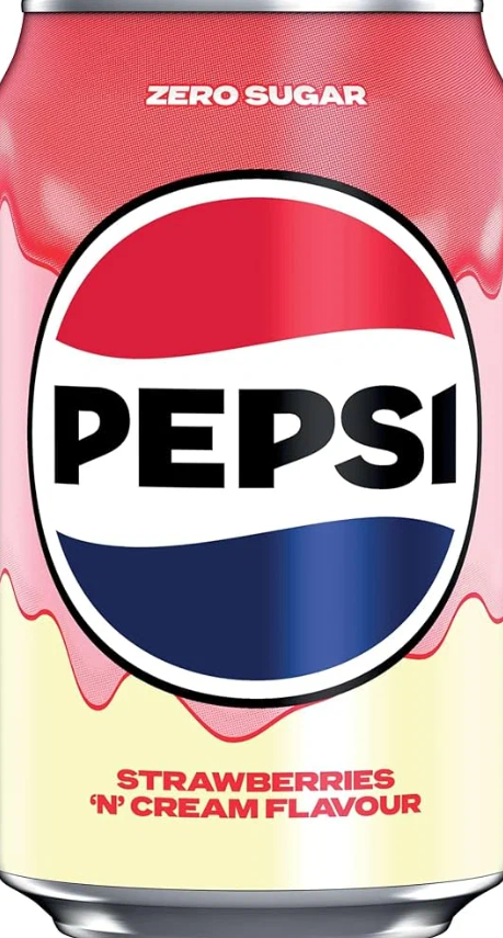 Газ.напиток PEPSI Strawberry Cream 330ml Европа (24шт-упак)