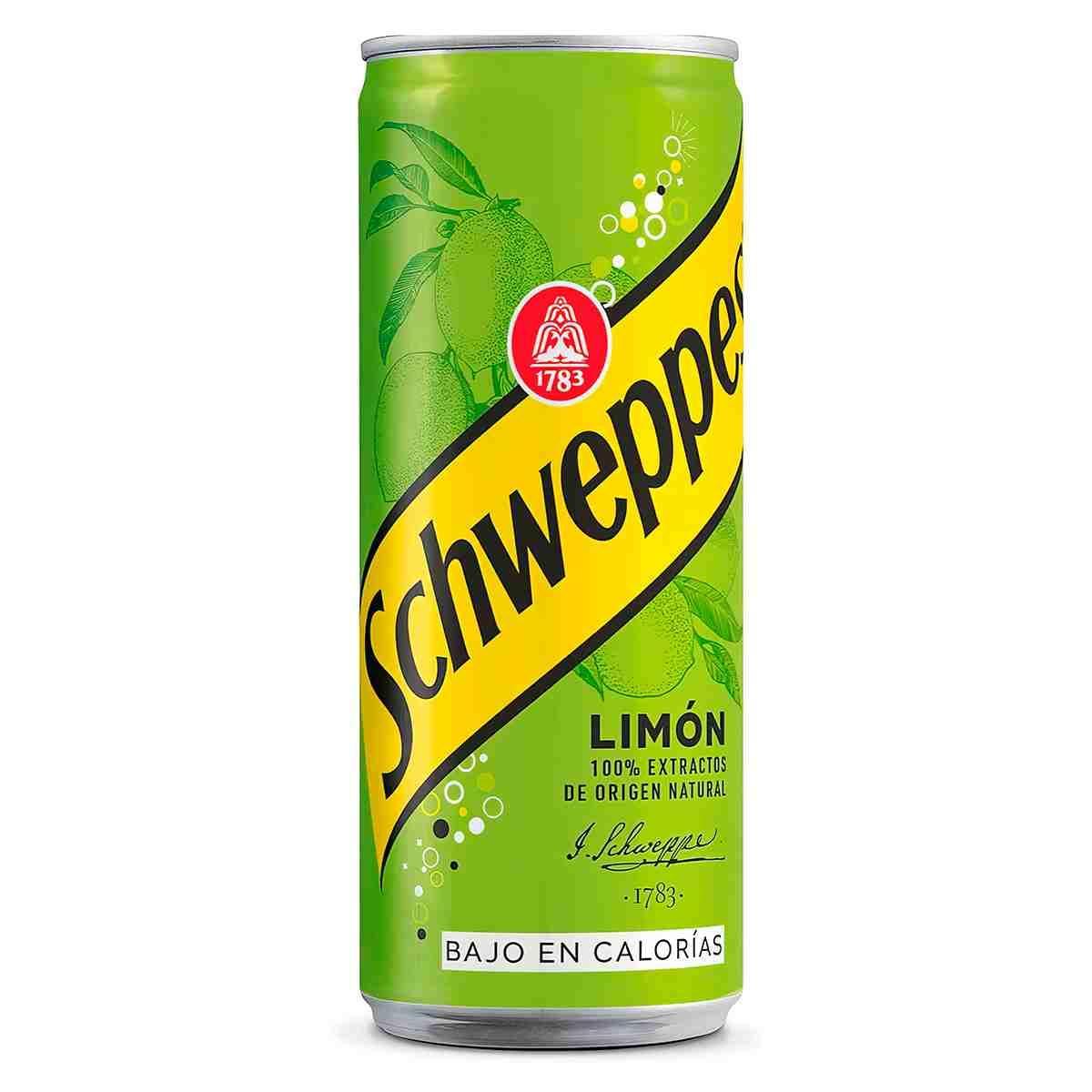 Schweppes Lemon (высокая банка)330ml (24шт-упак)