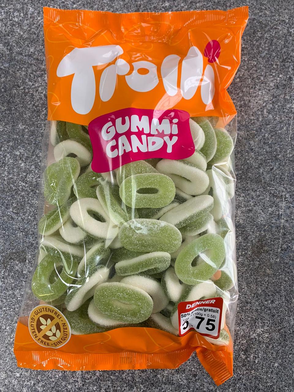 Мармелад "Кольца в сахаре" ЯБЛОКО 1кг /TROLLI/ Германия