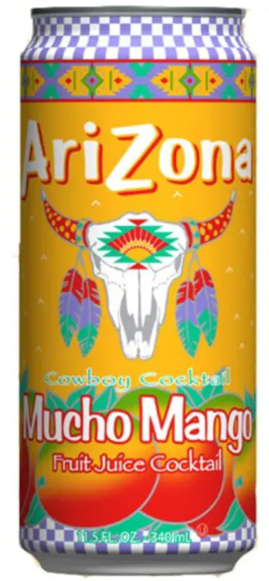 Напиток AriZona Mucho Mango 340ml (30 шт. в упак)