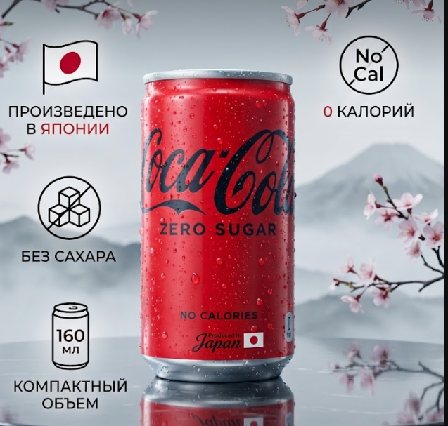 Газ. напиток Coca-Cola Original Zero 160 ml (30 шт в упак)