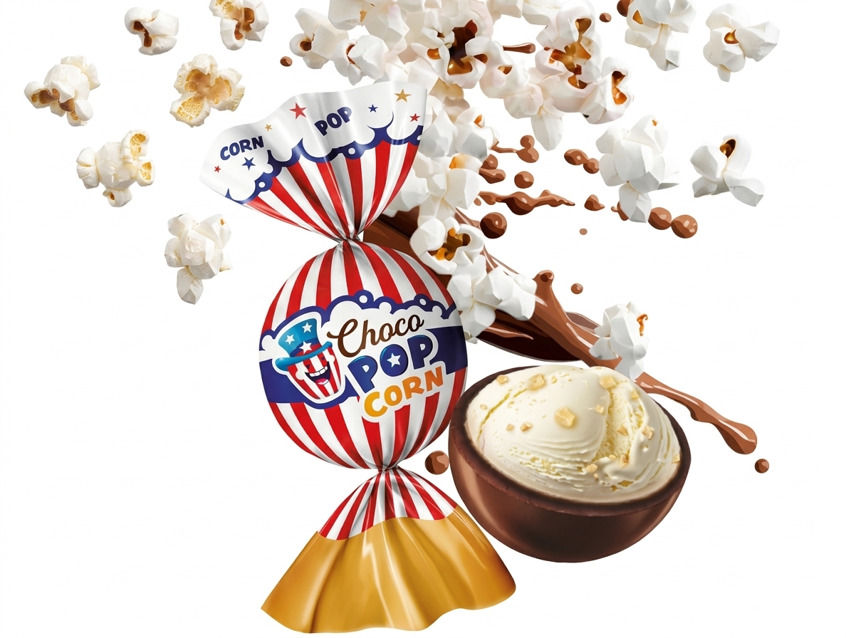 Шоколадные конфеты Choco POP CORN Pszczotka 1кг /Польша/