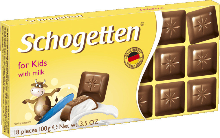 Молочный шоколад Schogetten Trilogia Kids Детский 100 гр