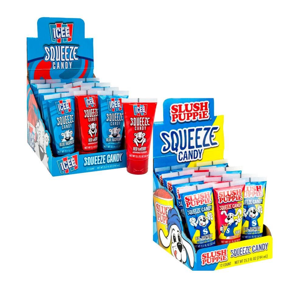 Конфета-гель Slush Puppie & Icee Squeeze Candy ассорти   62гр