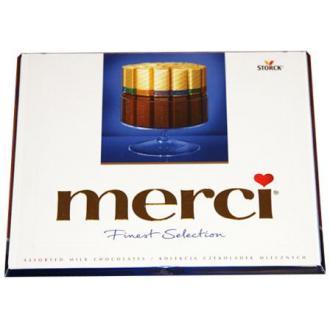 Конфеты  Merci Ассорти из молочного шоколада СИНИЕ 250гр /10шт-упак/