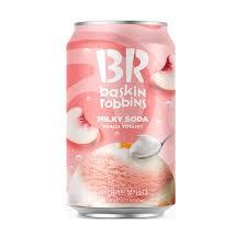 Газ.напиток Baskin Robbins Milky Soda Peach Yogurt   350мл