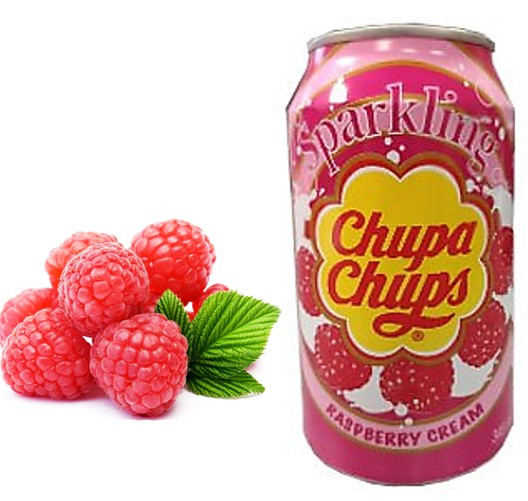 Напиток МАЛИНА Chupa Chups Rasberry  345ml Корея (24шт-упак)