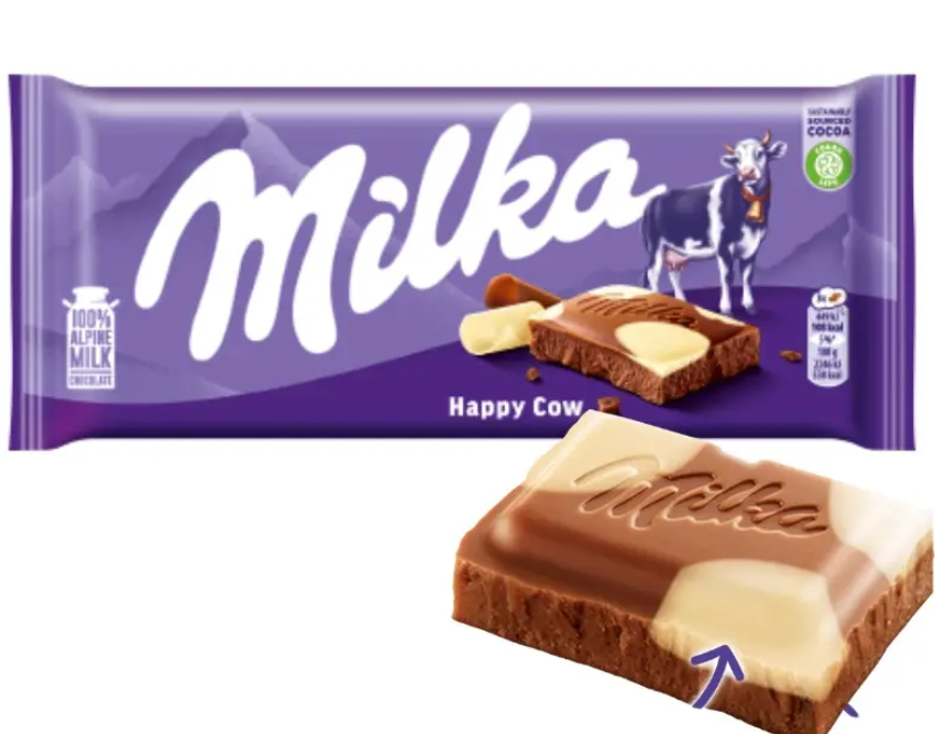Шоколад Milka Happy Cow 90 гр (24 шт-упак) /Европа/
