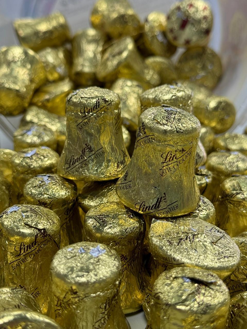 Шоколадные Колокольчики Lindt LINDOR 1кг (Золотые)