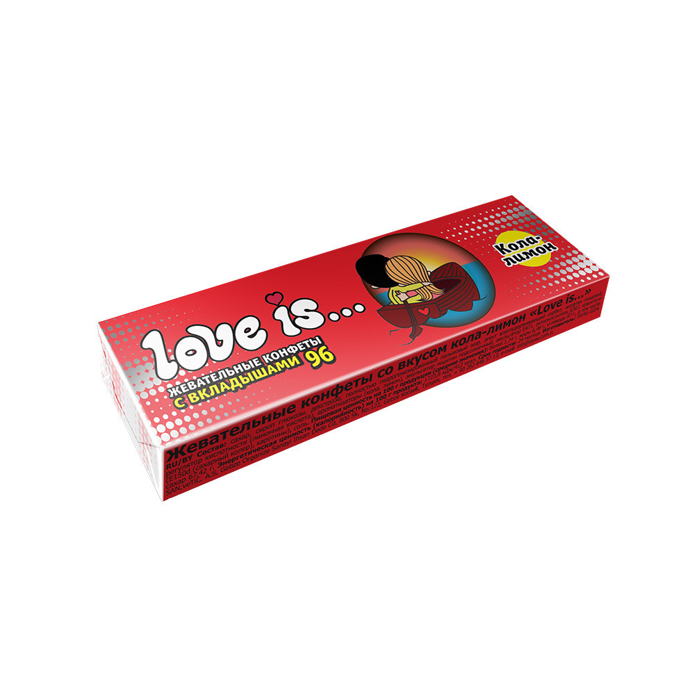 Конфеты жев. Love is Со вкусом клубника 20 гр Турция