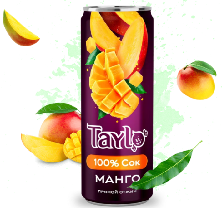 Сок Taylo Манго 250 ml (24 шт в упак) / Вьетнам
