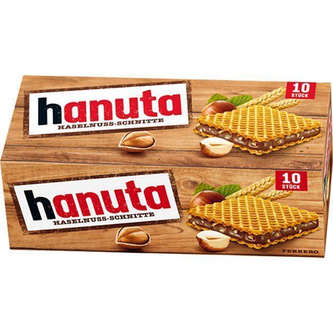 Hanuta huselnuss вафли ореховый крем 220гр