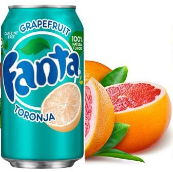 Fanta Toronja грейпфрут 355ml США (12шт-упак)