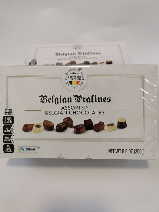 Бельгийские шоколадные конфеты BELGIAN PRALINES 250г.