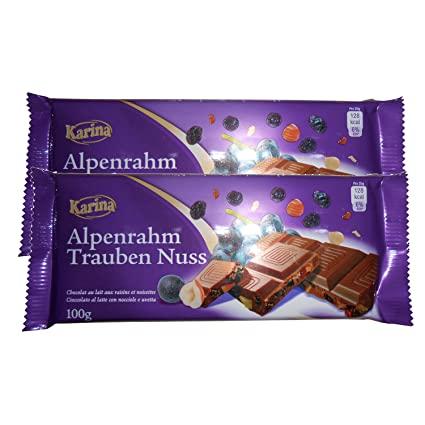 Karina Alpenrahm Trauben Nuss 100g