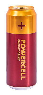 Энергетический напиток Powercell Вишня (Пауэрселл) батарейка безалкогольный 450ml (12шт упак)