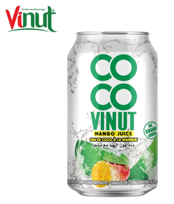 Напиток Vinut Кокосовая вода с соком манго 330ml (24шт-упак) / Вьетнам