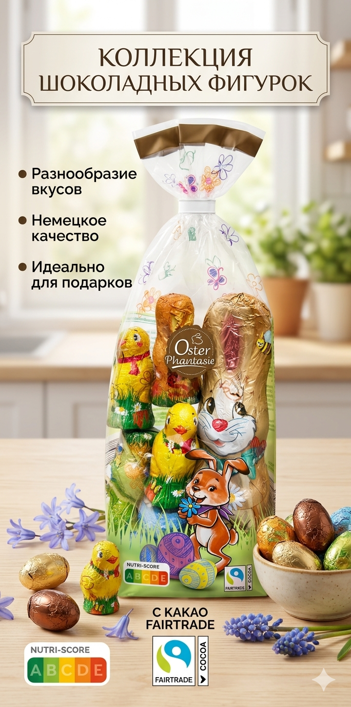 Шоколадные фигурки OSTER Phantazie 150гр