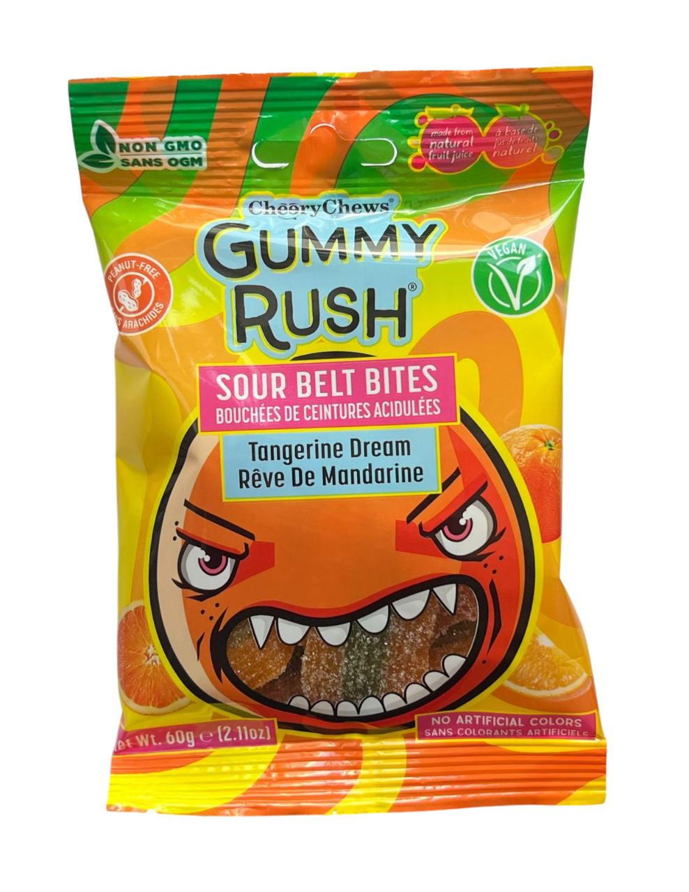 Жев.мармелад Кислые язычки Tangerine Dream 60 гр / Gummy Rush