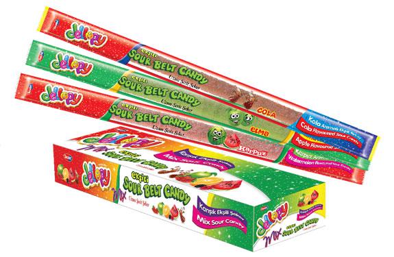 Мармеладные пластинки Jellopy sourbelt MIX 20 гр (72 шт в упаковке)
