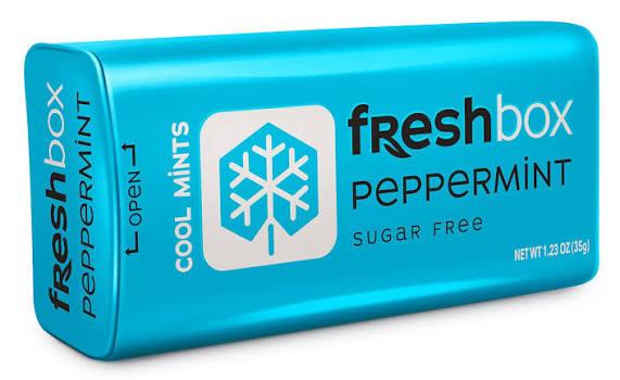 Драже освежающие без сахара Freshbox Ледяная мята 35 г Китай ж/б
