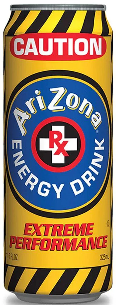 Энергетический напиток  AriZona Caution Extreme 340 ml (24 шт. в упак)