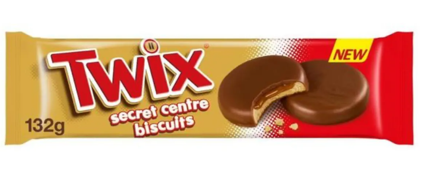Печенье TWIX Secret Centre Biscuits 132 гр (12 шт в упак) / Великобритания