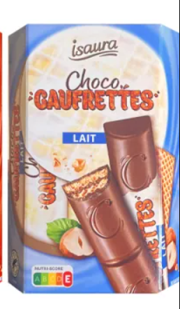 Шоколадные батончики Choco Caufrettes LAIT 180 гр / Isaura