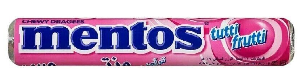 Жев.конфеты Mentos Tutti Frutti 29 гр (14 шт в упак)