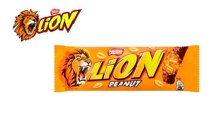 Шоколадный батончик Nestle Lion Peanut с Арахисом 41 гр. (40 шт. в упаковке)