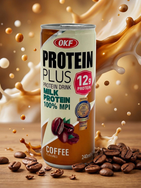 Напиток OKF Protein Plus Coffee не маркируемый  240мл