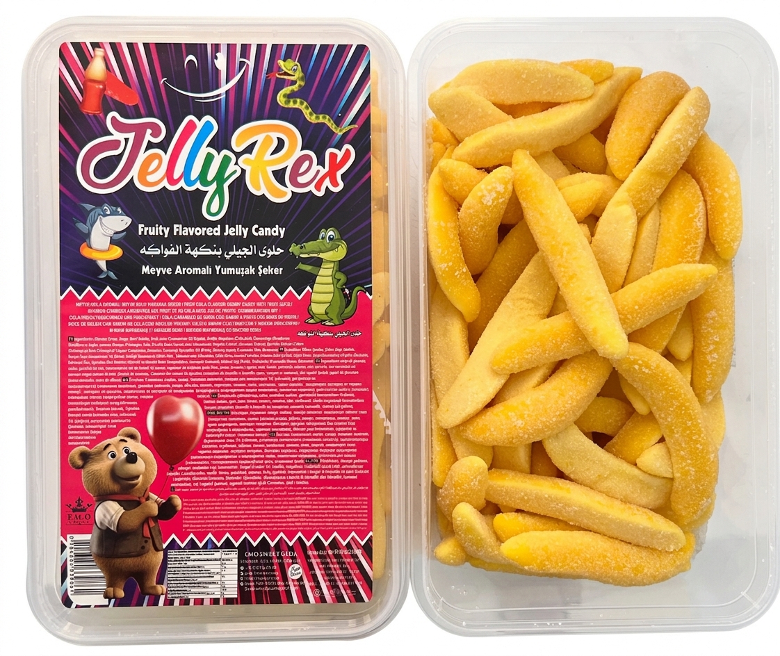Жев.мармелад Jelly Rex Банановые дольки 0,9 кг / Турция