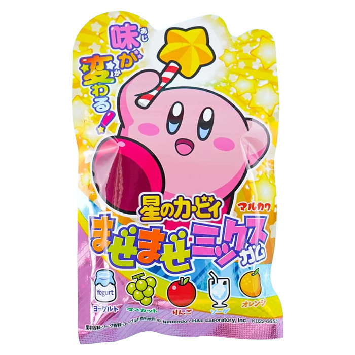 Жевательная резинка Marukawa Kirby Mix 5 вкусов, 47 гр Япония (10 шт в упаковке)