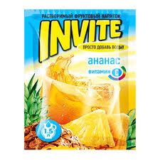 Растворимый напиток Invite Ананас 9 г (24 шт в упаковке)
