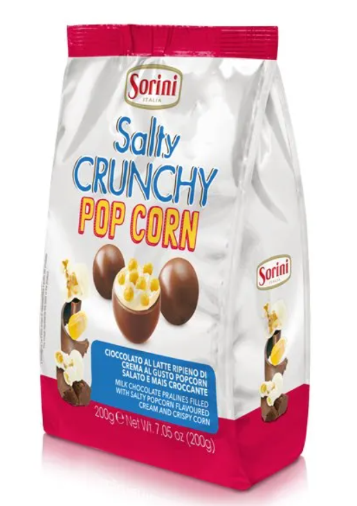 Конфеты SORINI Salty Crunchy Pop Corn 200 гр