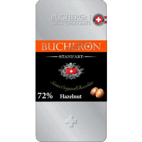 Bucheron горький шоколад с фундуком в железной упаковке 100гр (10шт - упак)